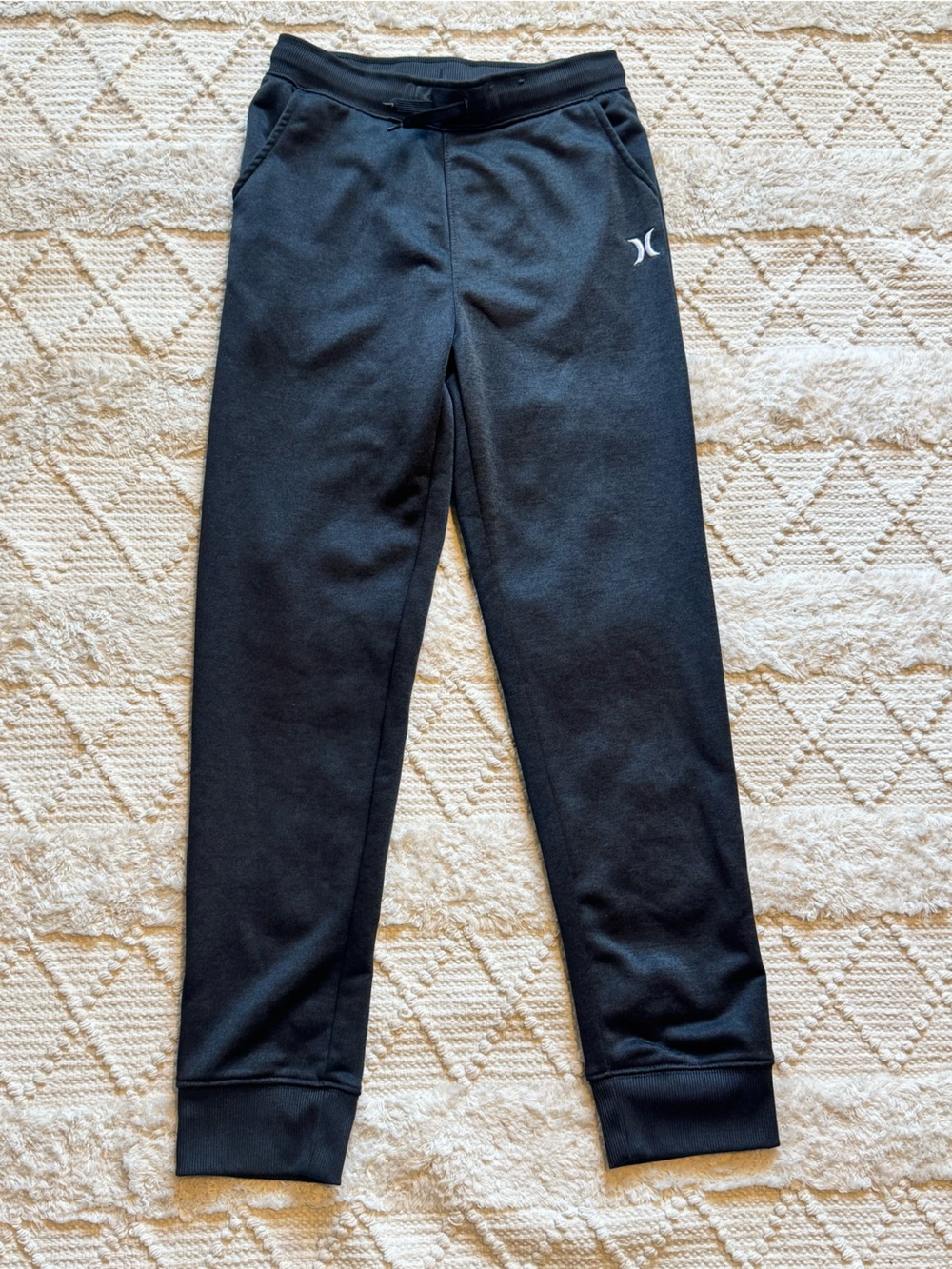 Hurley Boys Kids Black Jogger Pants Size L 14/16
